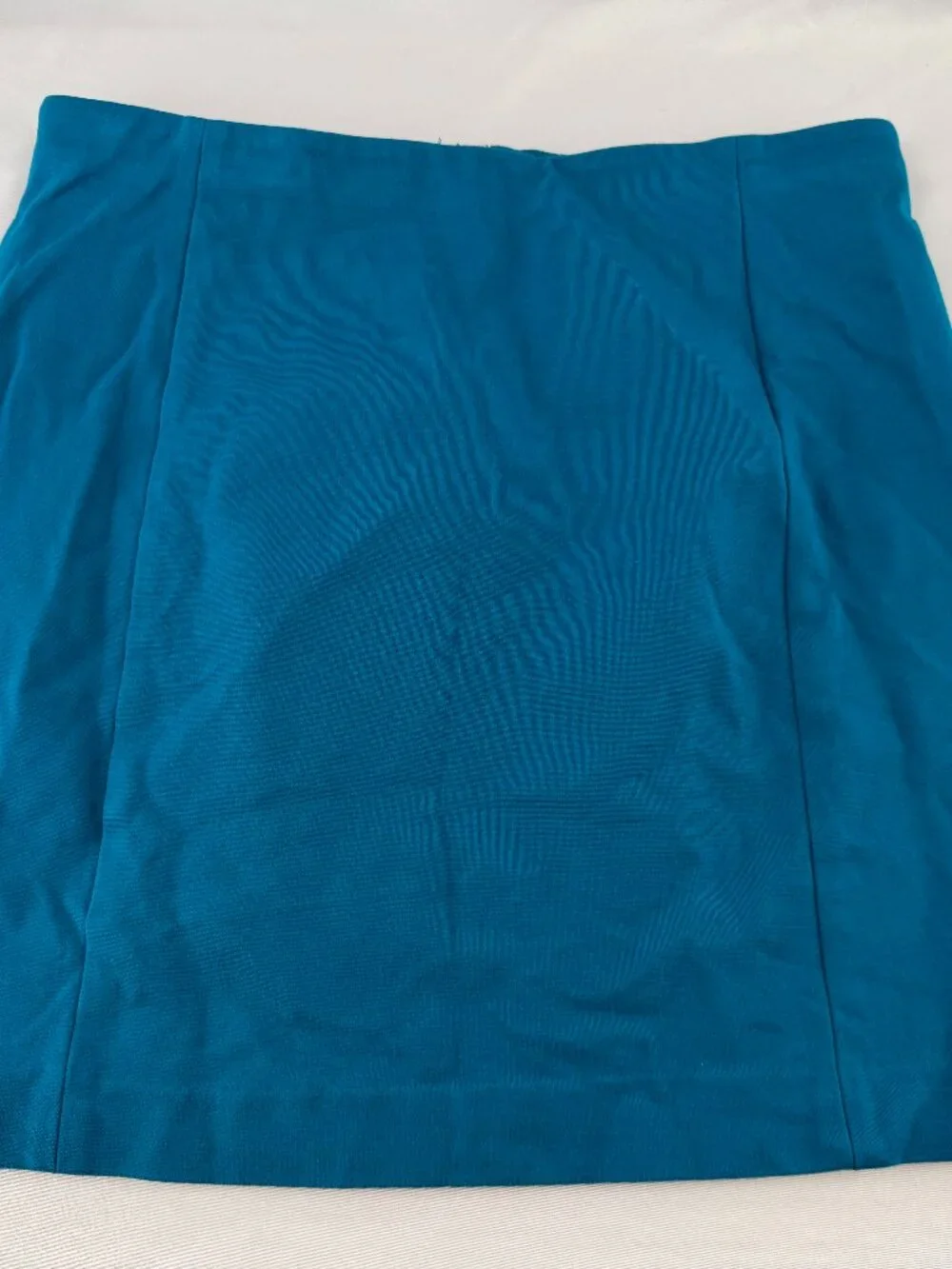 Ann Taylor Blue Skirt Women Size 6 Short Mini Pencil Stretch Workwear Career